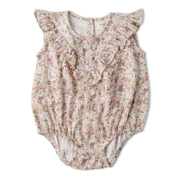 Organic Pastel Bloom Romper