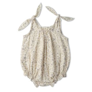 Organic Bluebell Tie-Shoulder Romper
