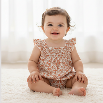 Organic Sienna  Ruffle Romper