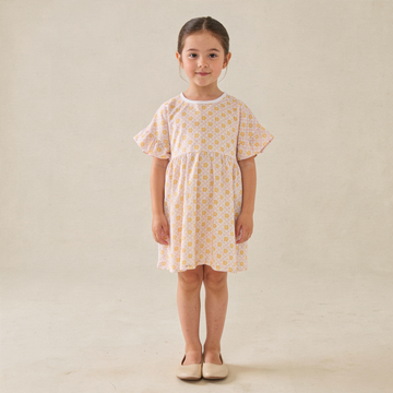 Pop Floral Organic Dress