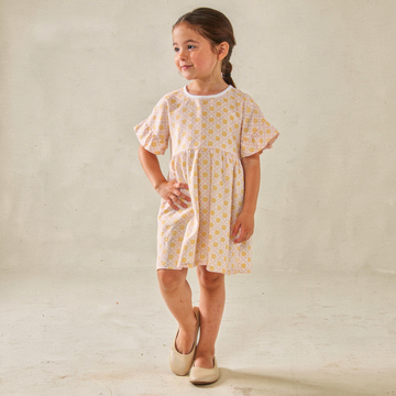 Pop Floral Organic Dress