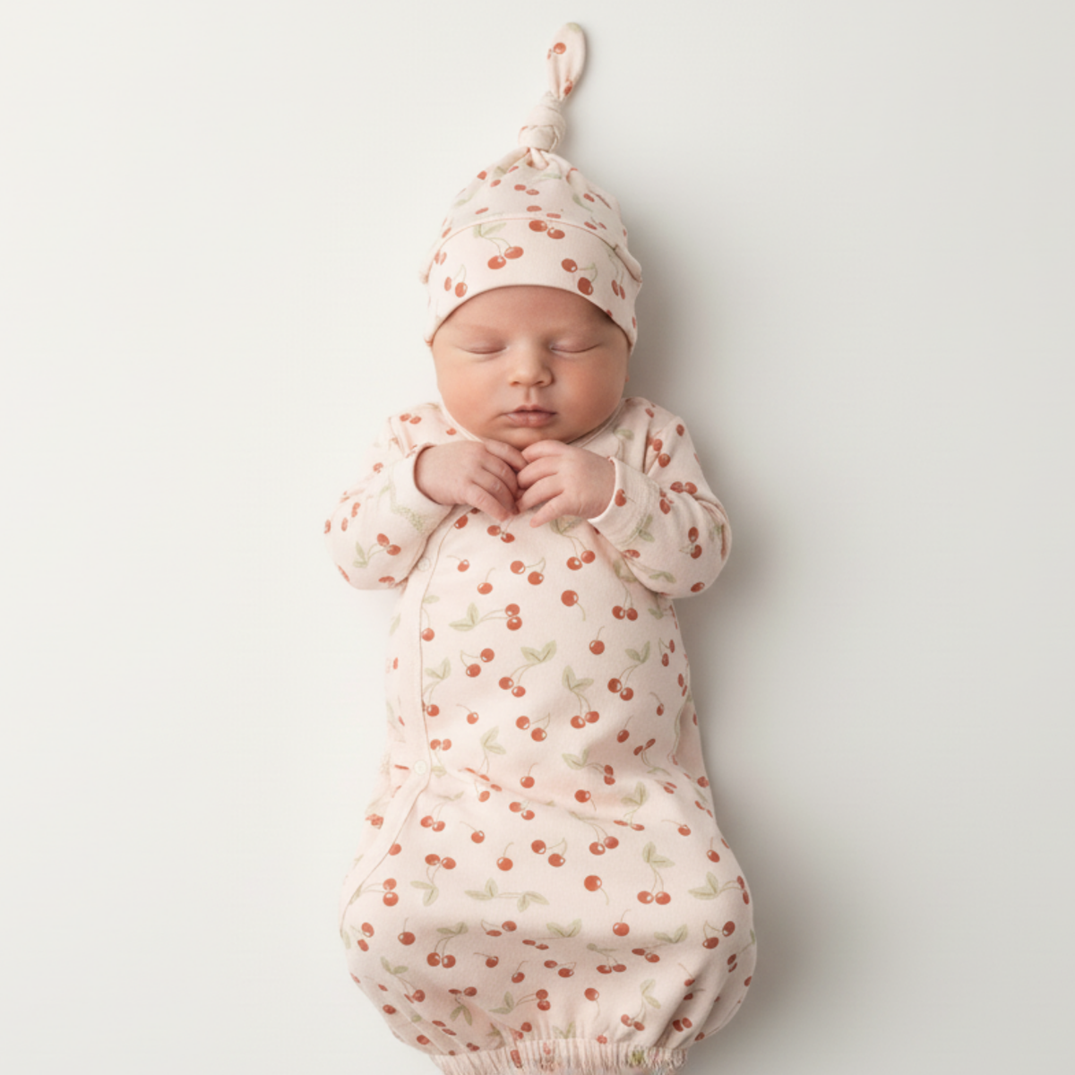 Organic Cherry Kimono Sleep Gown