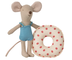 Little Sister Beach Mouse with Red Dot Float