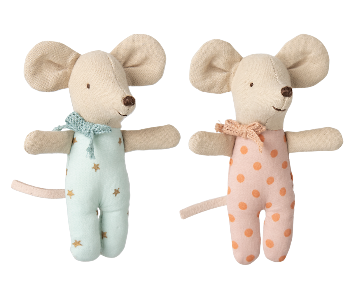 Twins Baby Mice in Matchbox