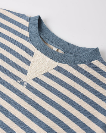 Marine Stripe Oversized Crew