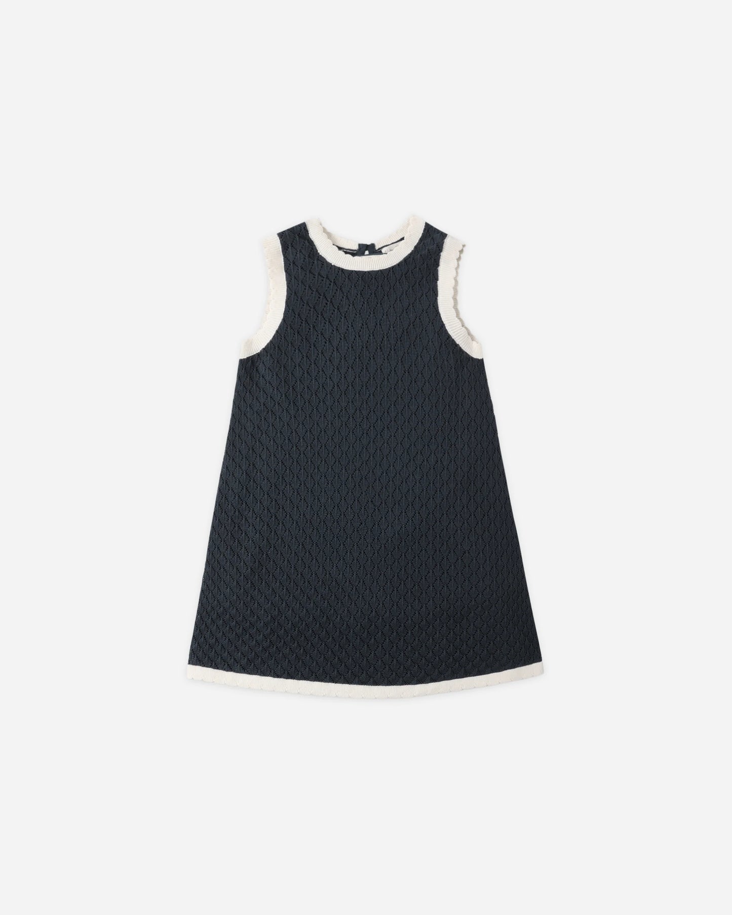 Crochet Navy Tank Dress