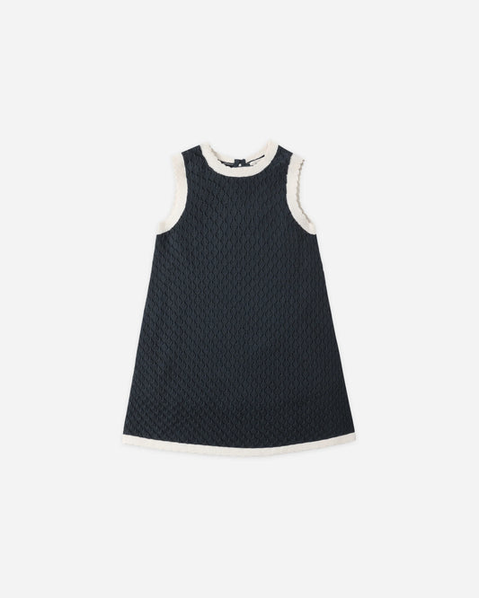 Crochet Navy Tank Dress