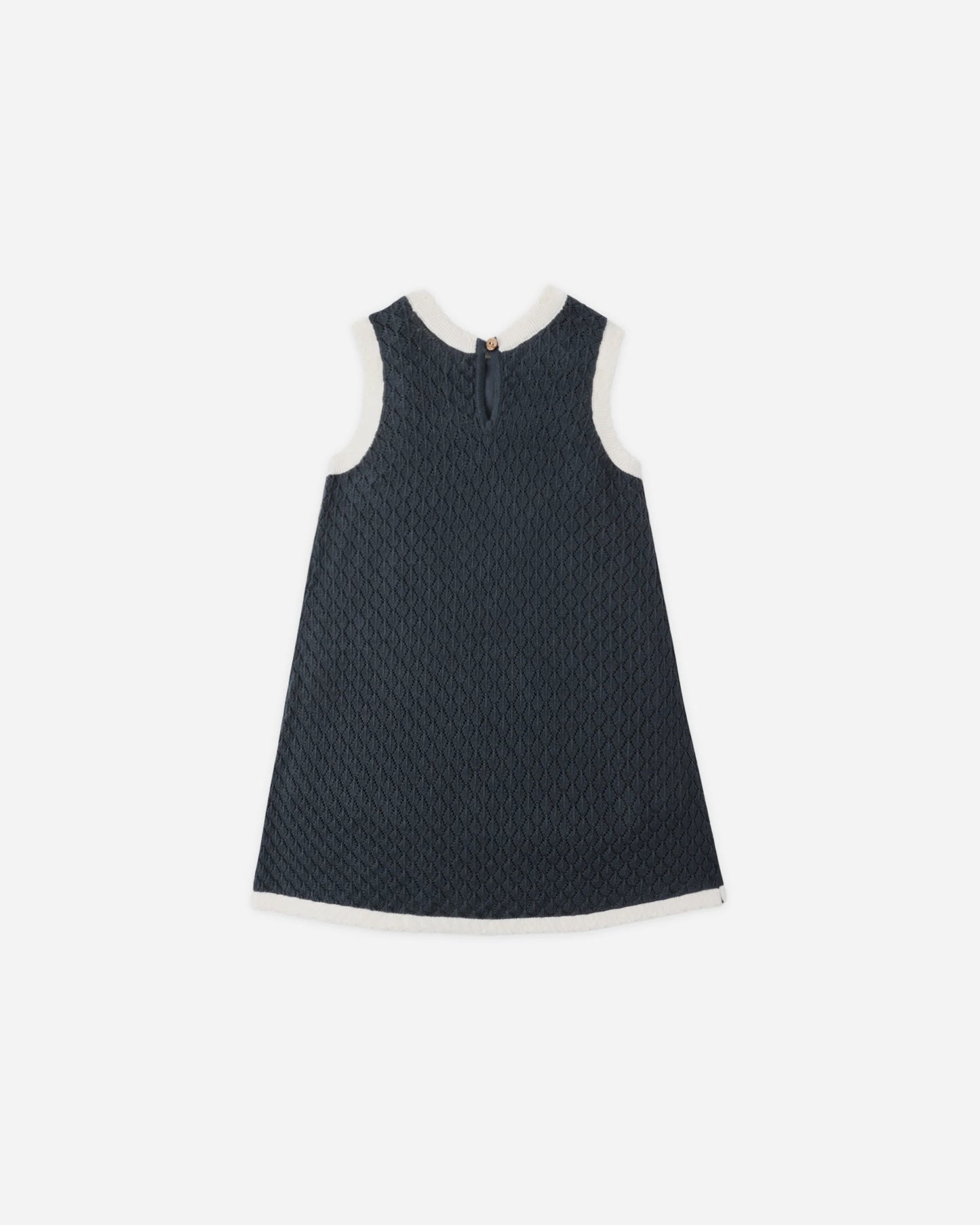 Crochet Navy Tank Dress