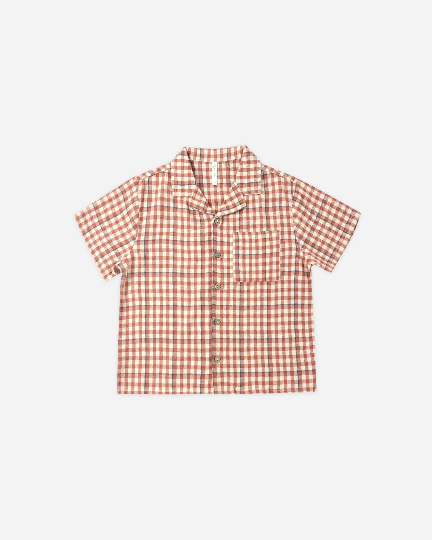 Poppy Gingham Collared Shirt