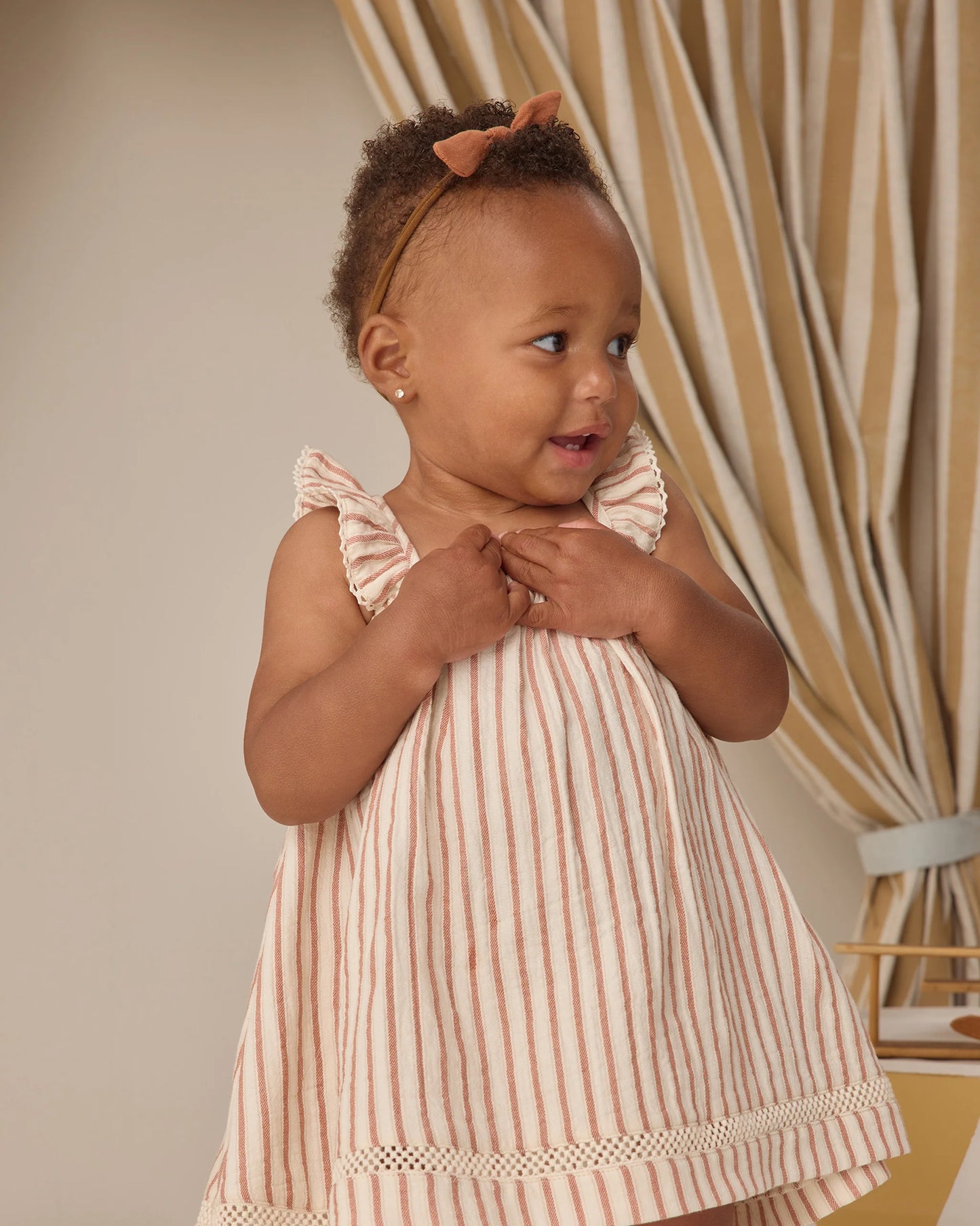 Ruffle Tank Vintage Stripe Dress