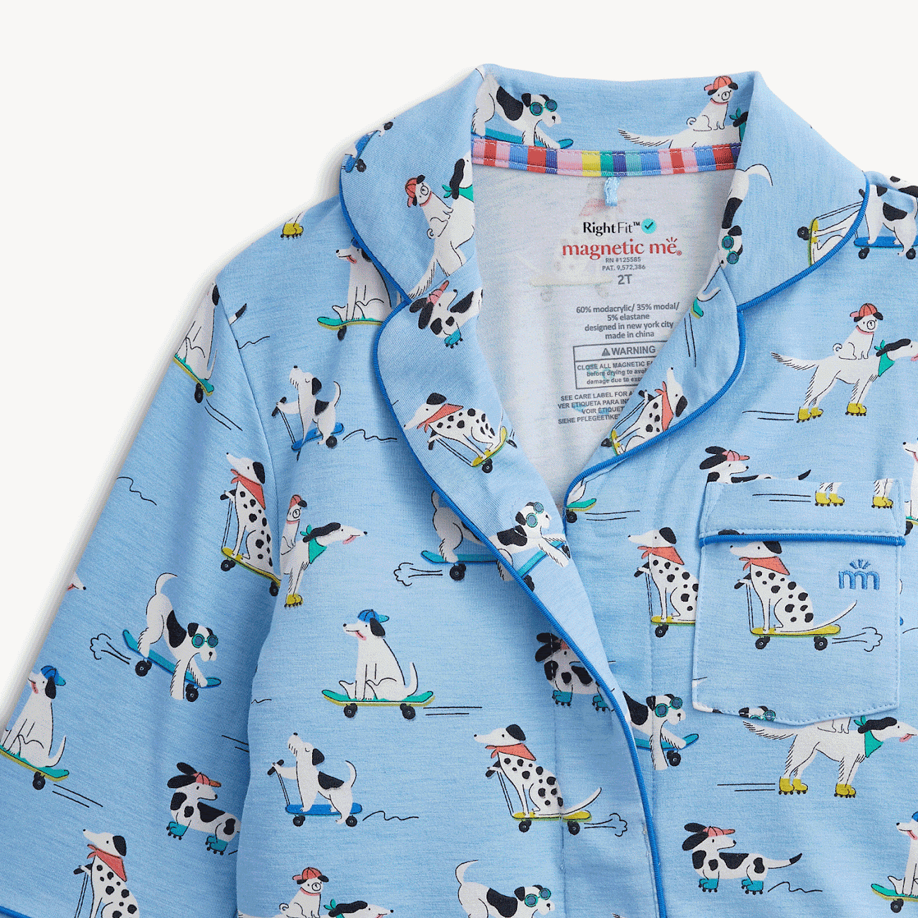 Ruff Riders L/S 2 Pc Pajamas With Piping