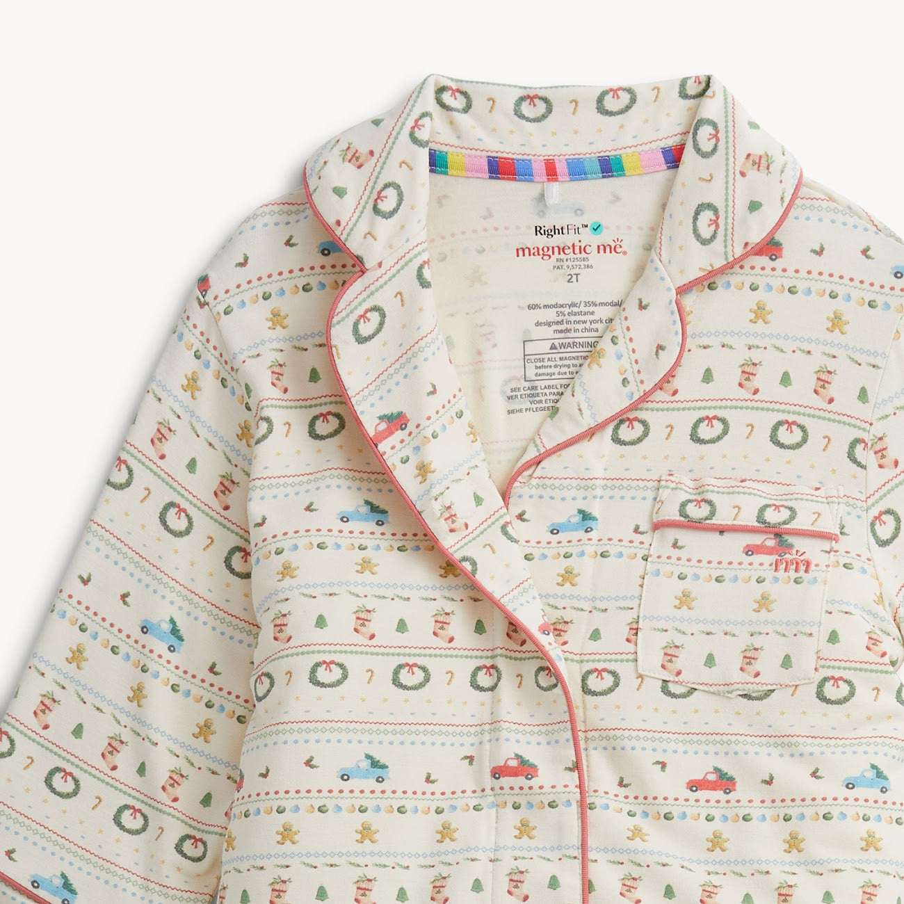 Traditional Christmas L/S 2 Pc Pajamas