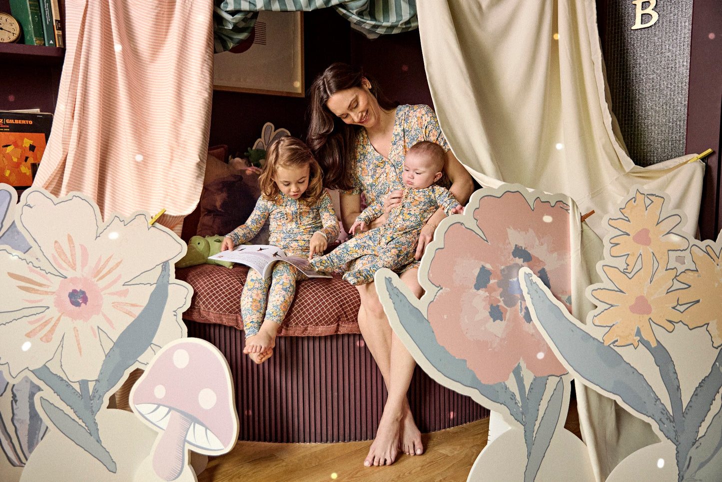 Flora Ruffle L/S 2 Pc. Pajamas