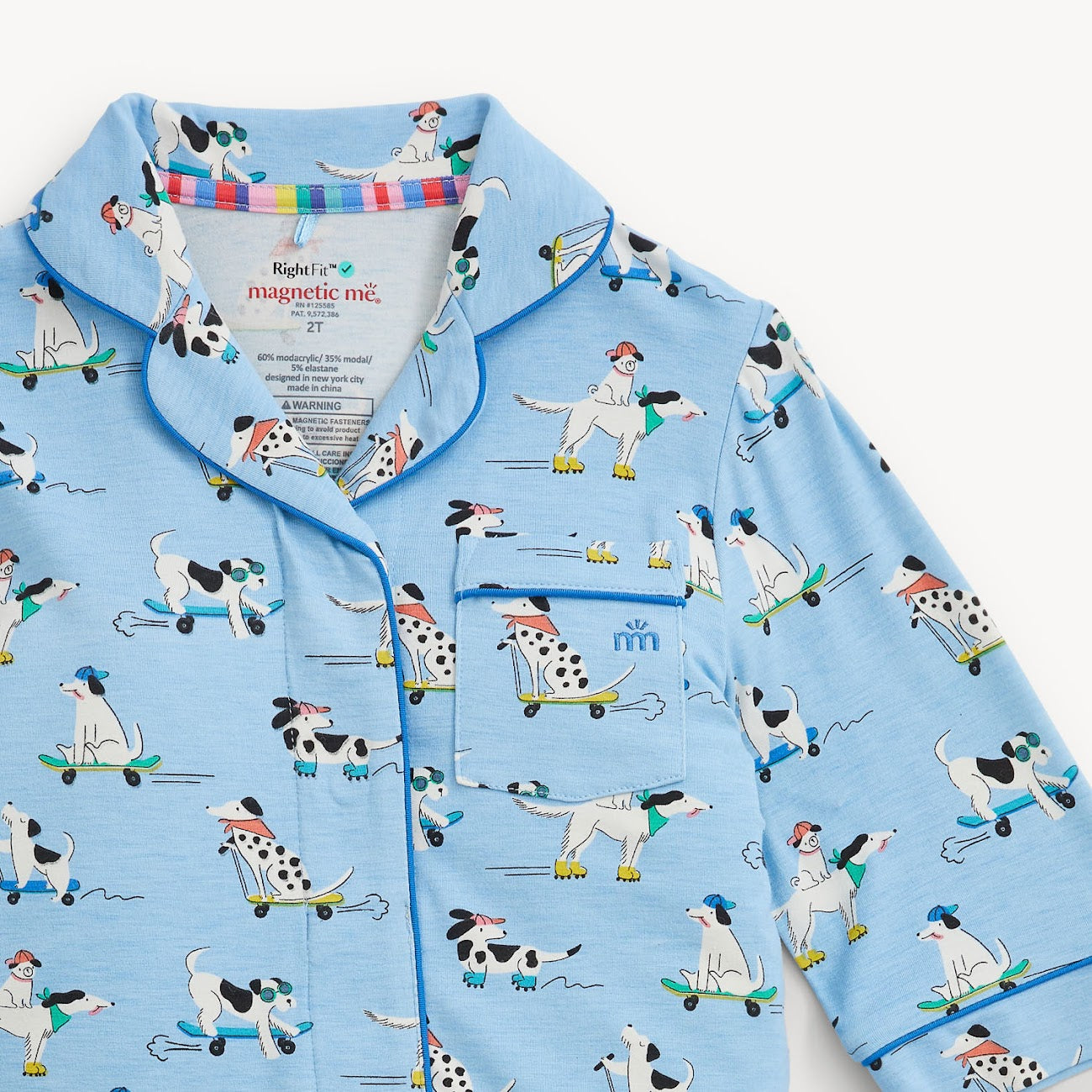 Ruff Riders L/S 2 Pc Pajamas With Piping