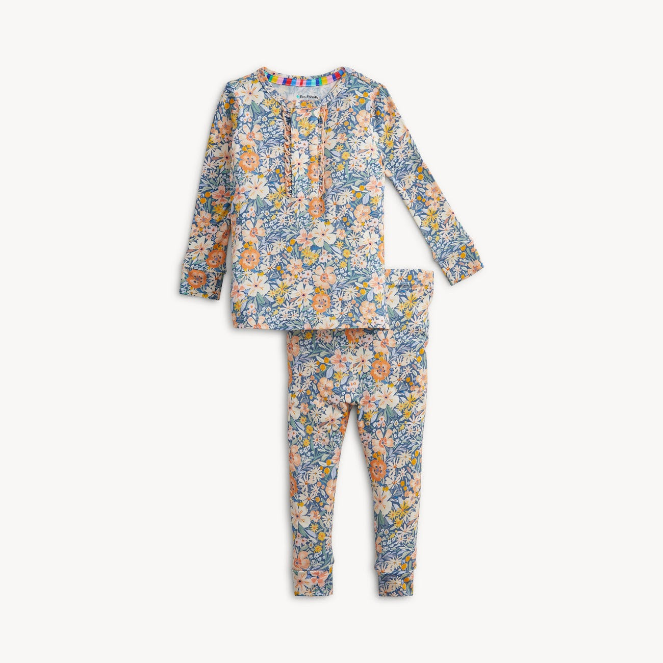 Flora Ruffle L/S 2 Pc. Pajamas