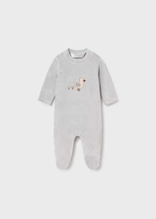 Fog Velour Duck  Romper