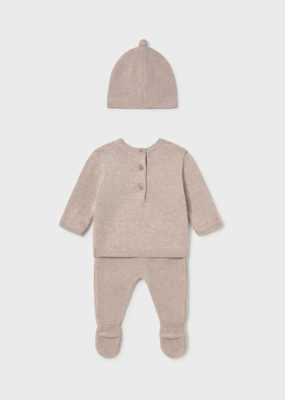 Mocha 2 Pc Sweater Set & Hat