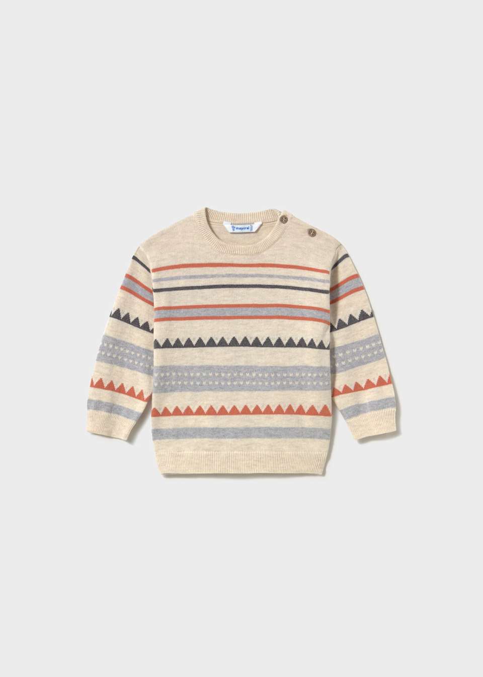 Brick Red Striped Sweater