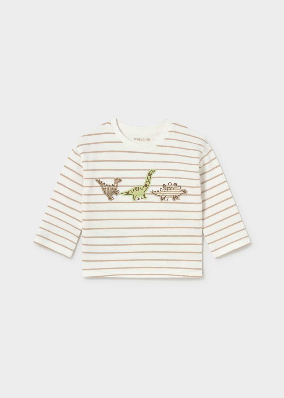 Striped Dinosaur Tee