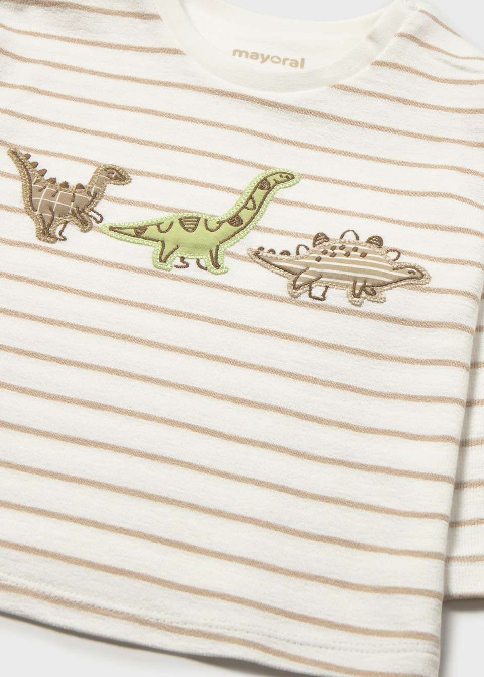 Striped Dinosaur Tee