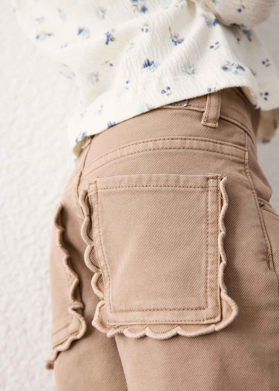 Taupe Twill Marine Pants