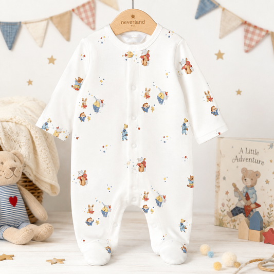 Cream Musical Trio Romper