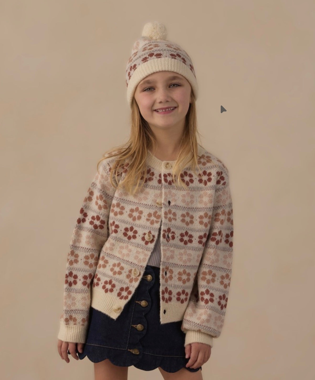 Cheyenne Flower Fair Isle Cardigan