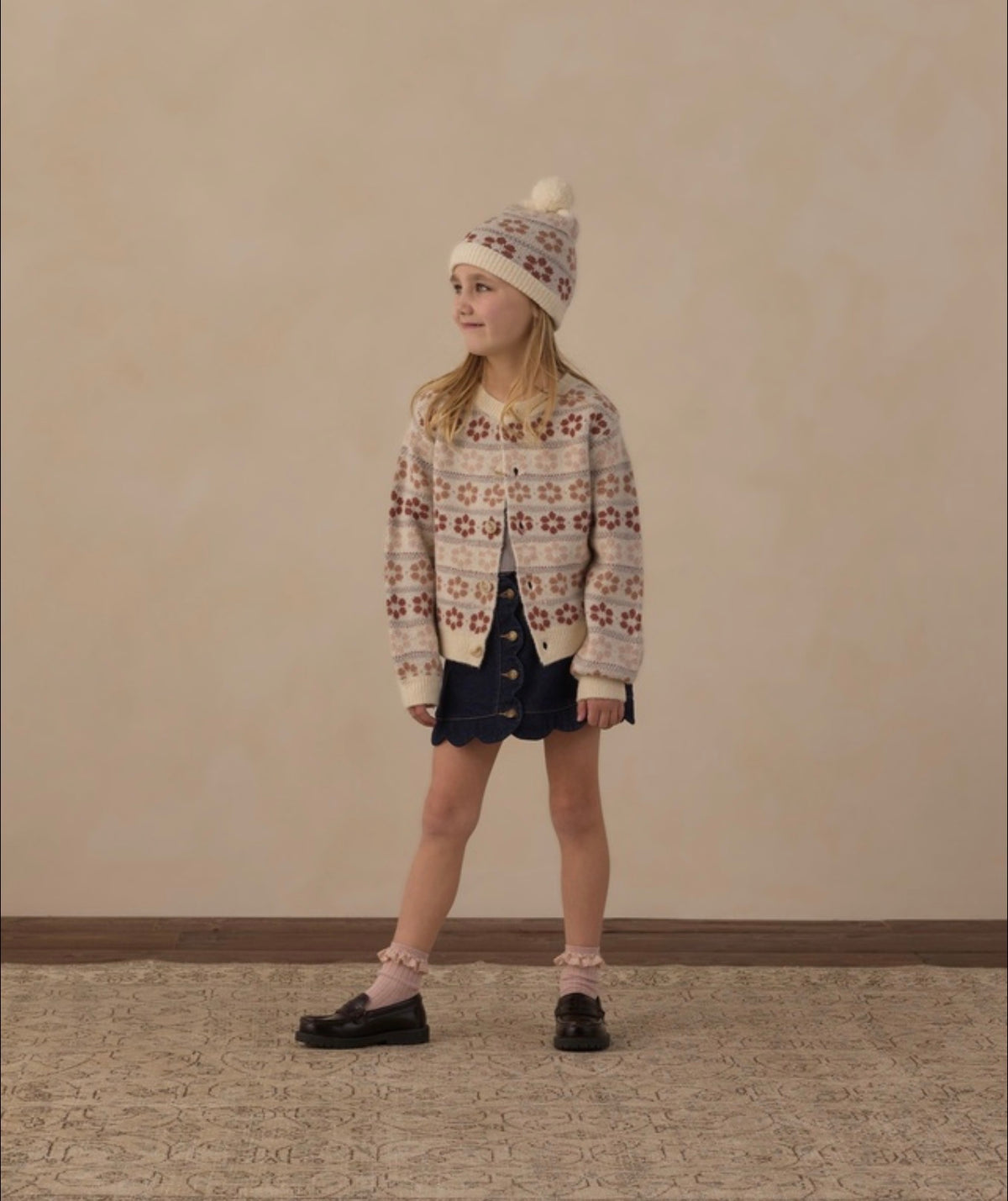 Cheyenne Flower Fair Isle Cardigan