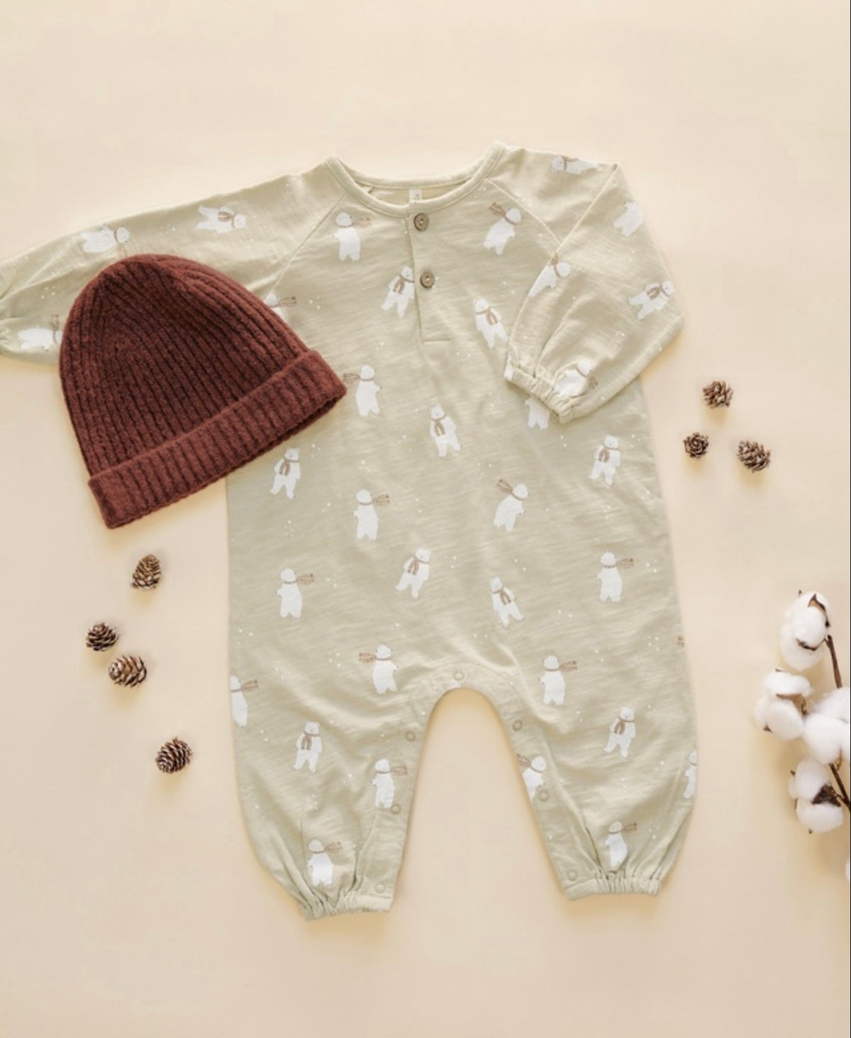 Polar Bears Henley Jumpsuit