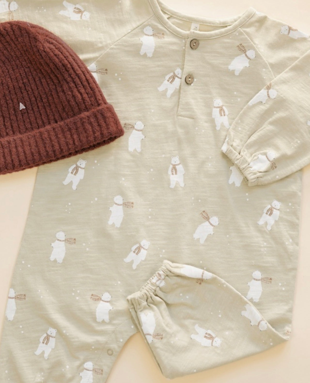 Polar Bears Henley Jumpsuit