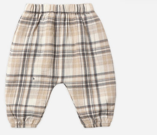 Fall Plaid Woven Pants