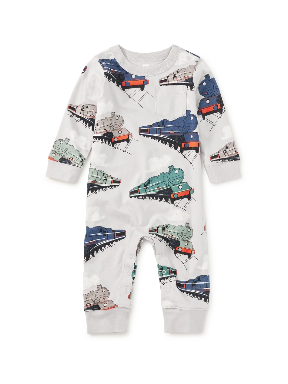 Great Railway Journey Pocket Romper
