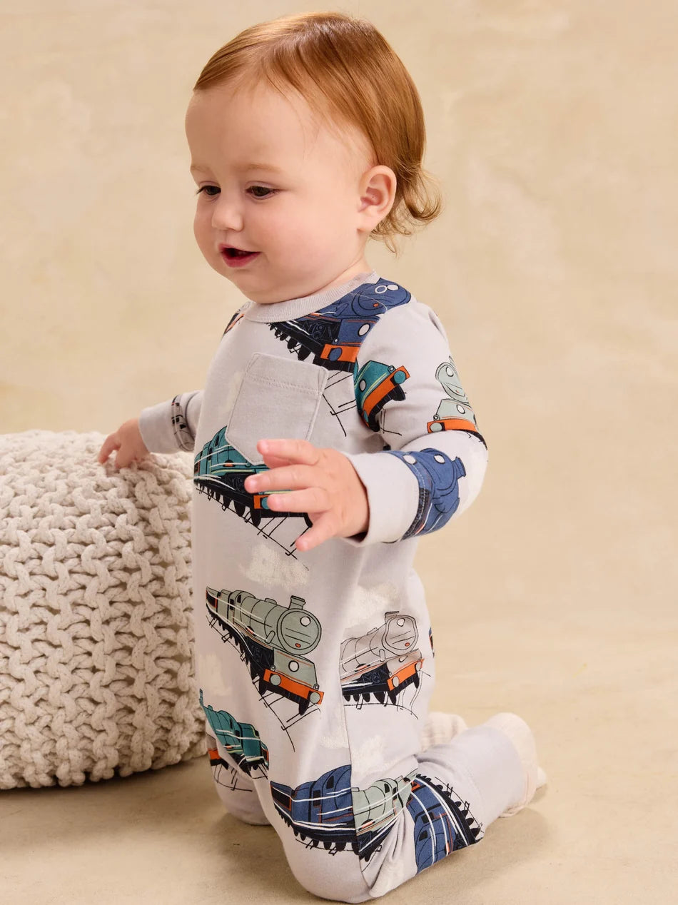 Great Railway Journey Pocket Romper