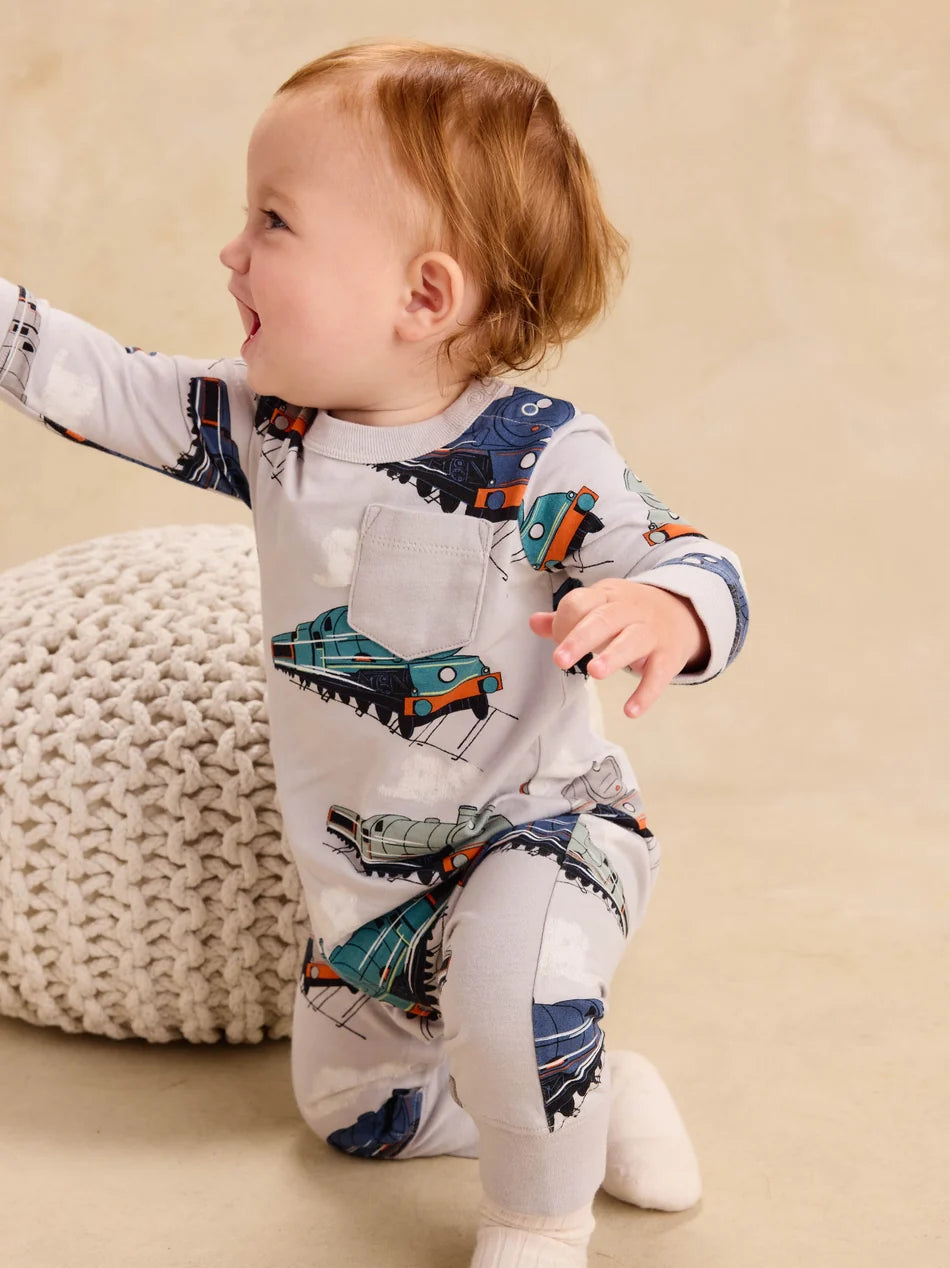 Great Railway Journey Pocket Romper