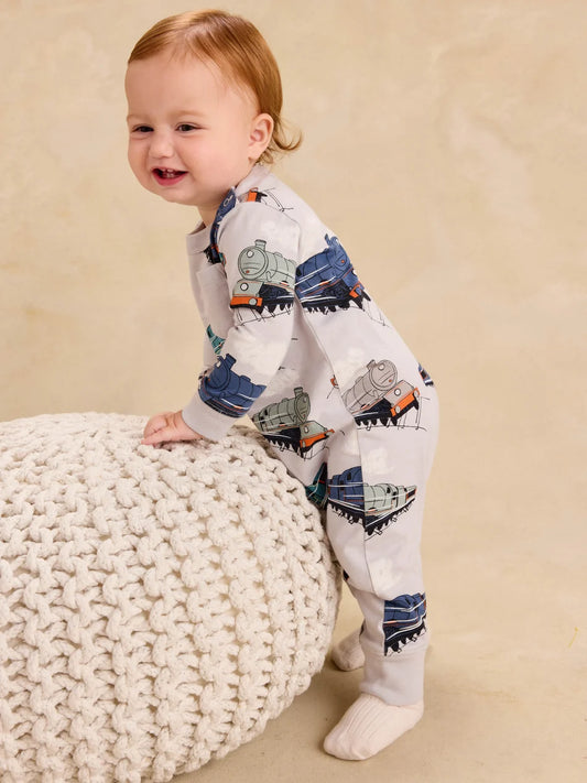 Great Railway Journey Pocket Romper