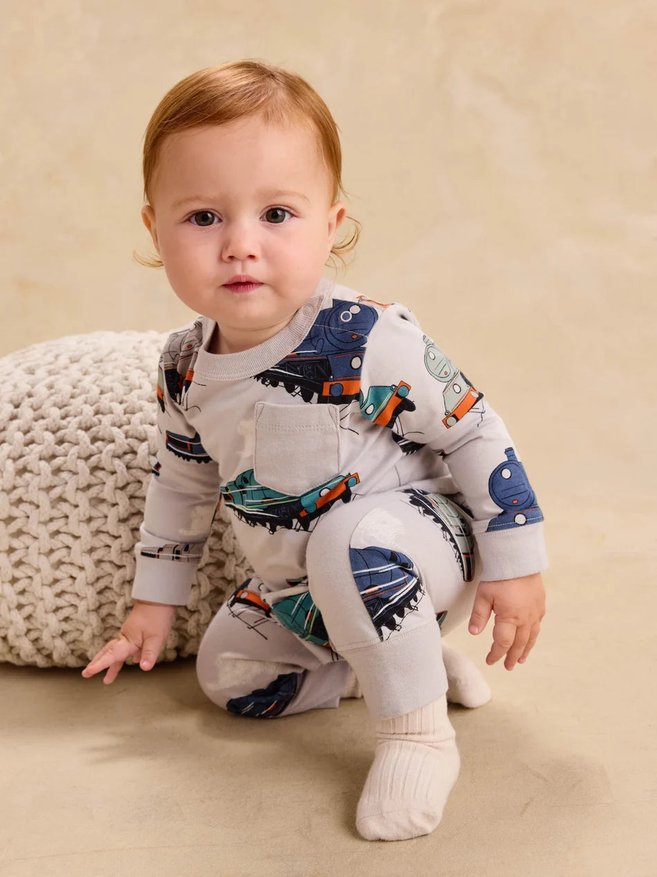 Great Railway Journey Pocket Romper