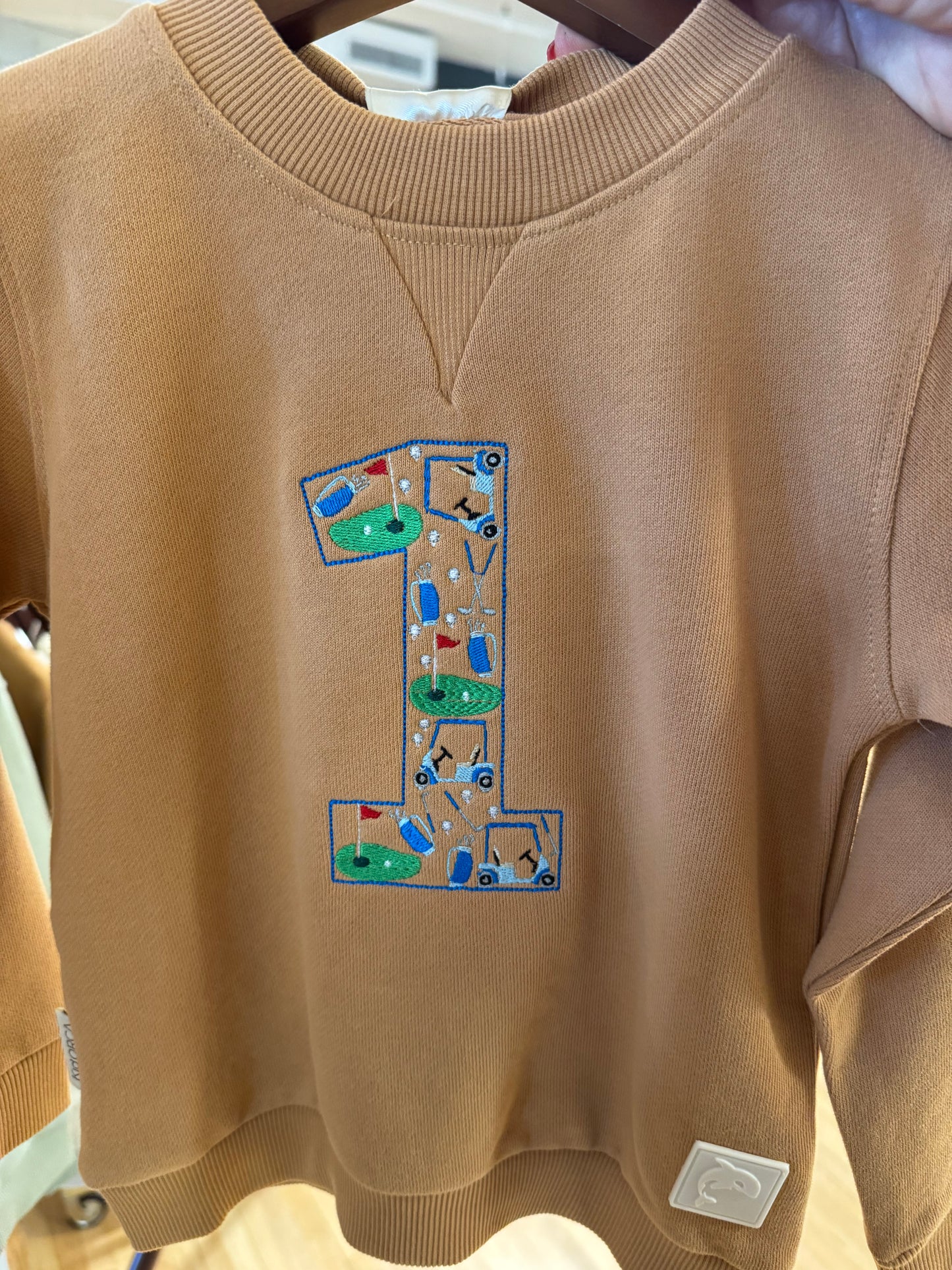 Golf Themed "1" Sweatshirt