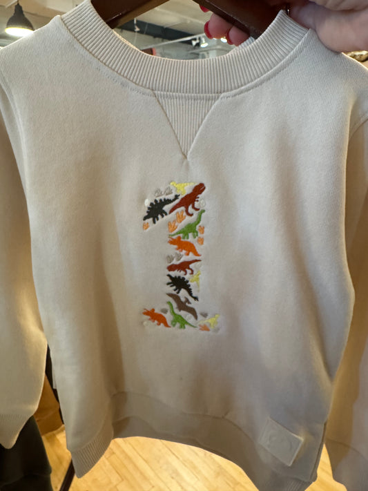 Dino Themed "1" Sweatshirt