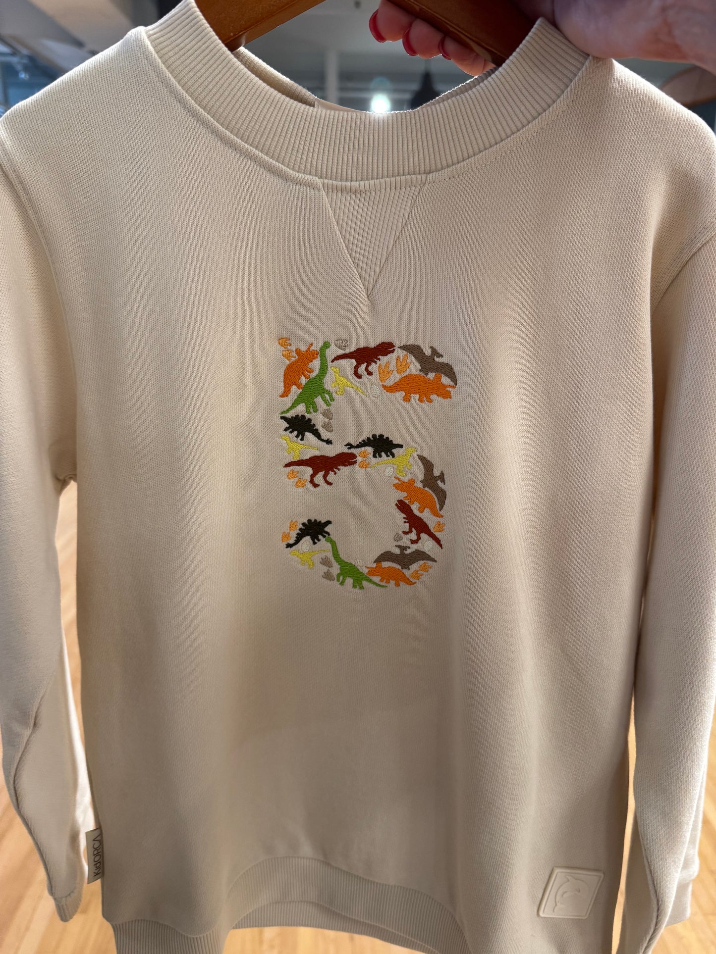 Dino Themed "5" Sweatshirt