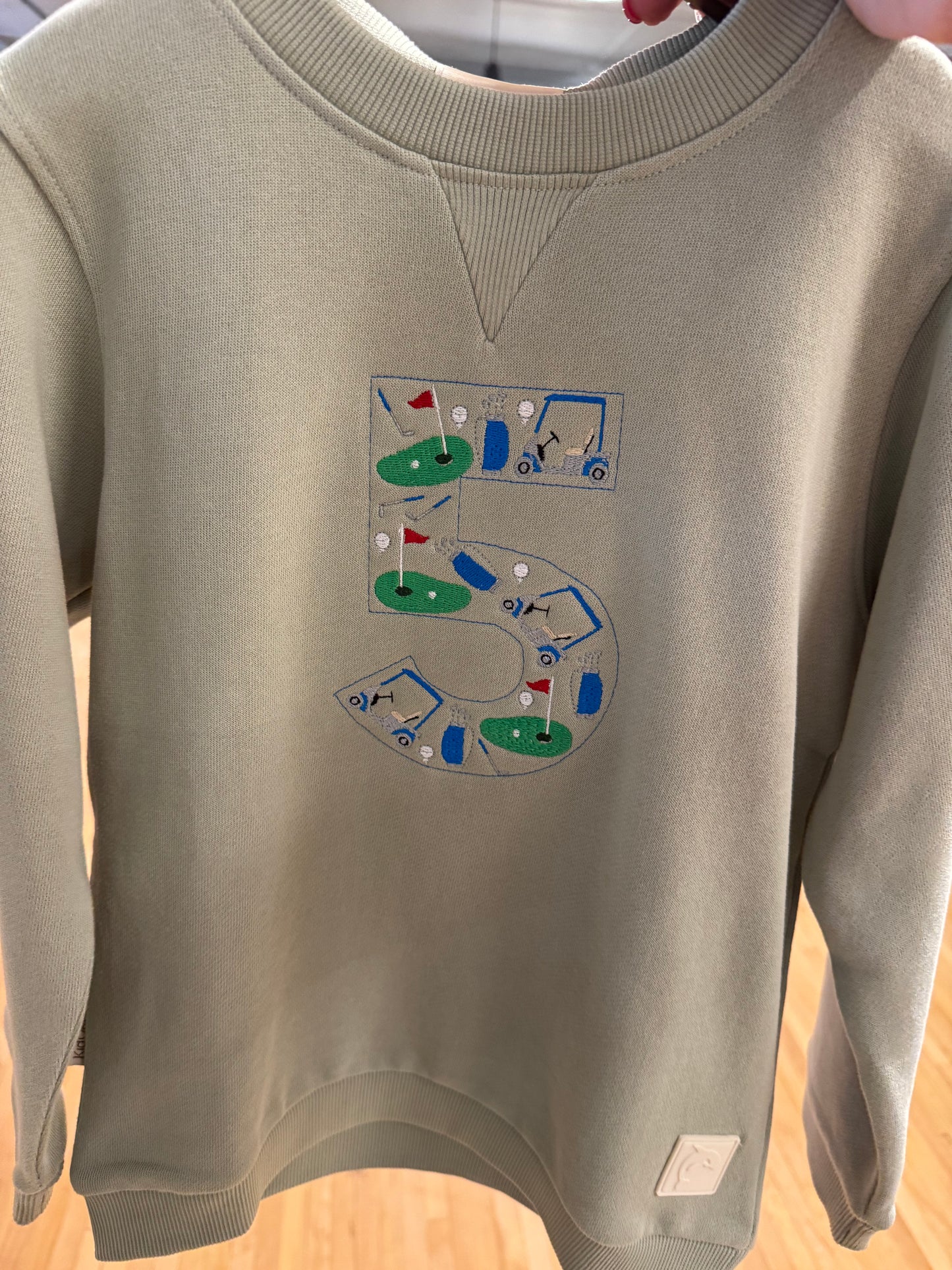 Golf Themed "5" Sweatshirt