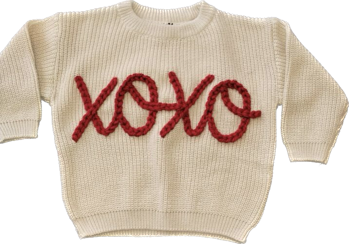 XOXO Cream Sweater
