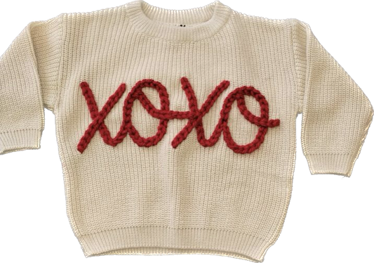 XOXO Cream Sweater