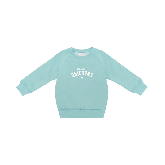 Duck Egg “PEACE, LOVE & UNICORNS” Sweatshirt