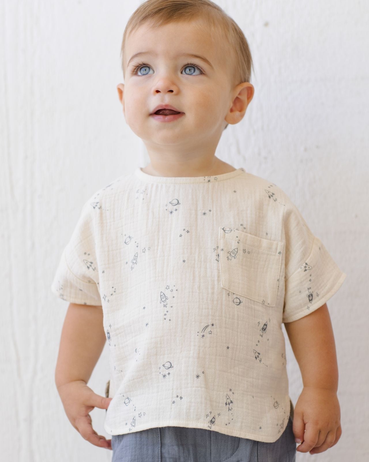 Space Woven Boxy Top