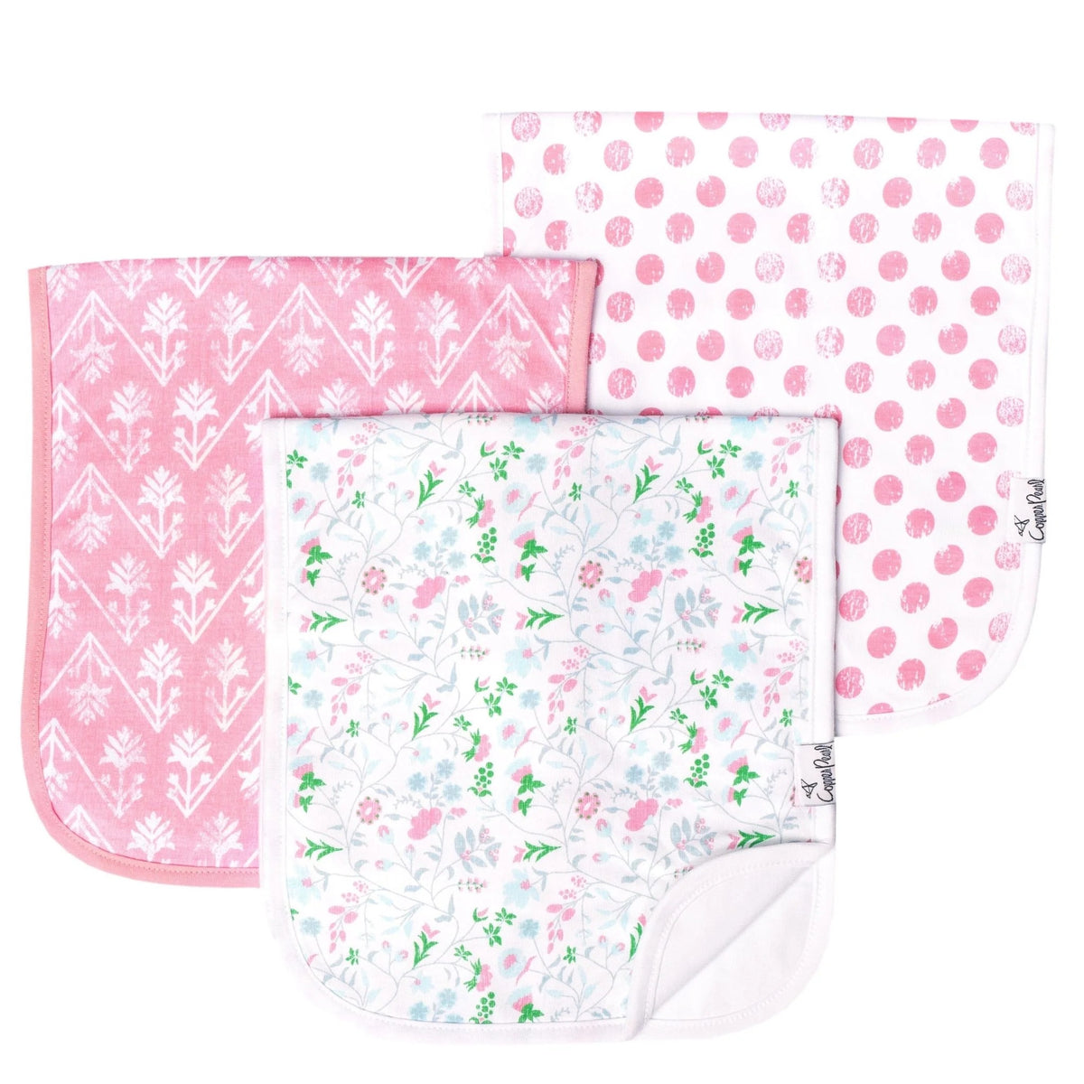 Claire 3-Pack Burp Cloths