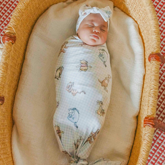 Winnie the Pooh & Friends Knit Swaddle Blanket