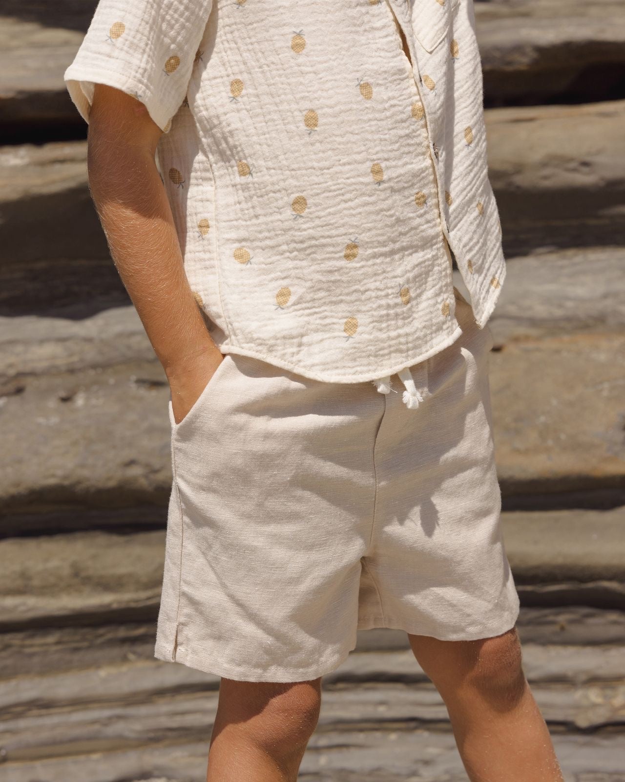 Perry Heathered Cocoa Shorts