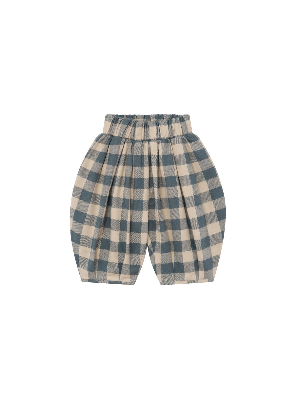 Fog Blue Gingham Lodge Pants