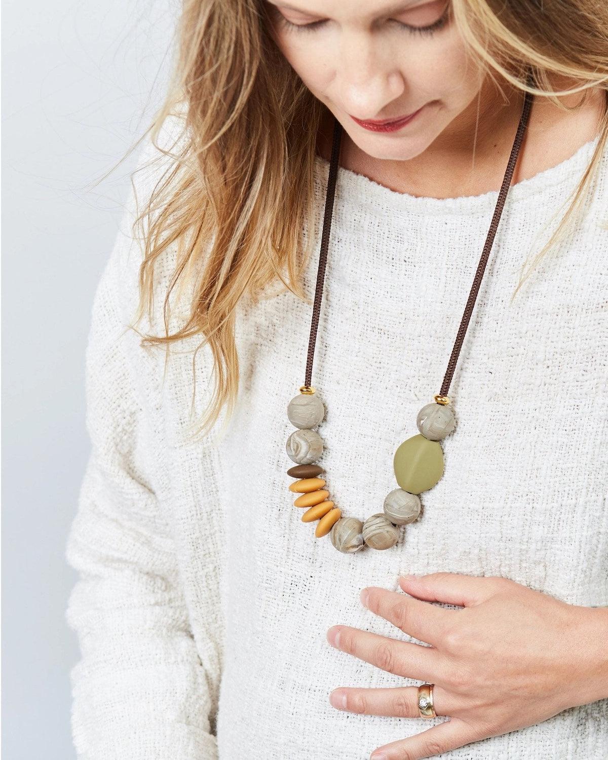 Moonstone Signature Teething Necklace