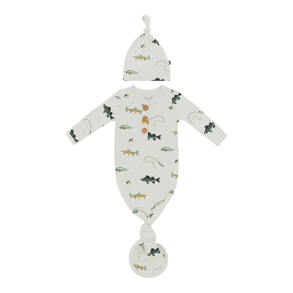 Kyte Fishing Knotted Gown & Hat Set